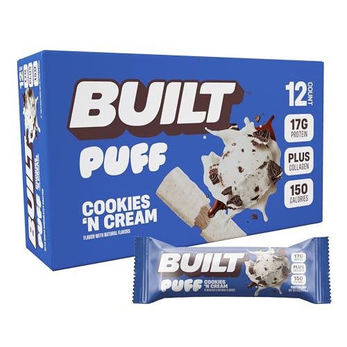 Built Bar Cookies 'N Cream Puff 12ct