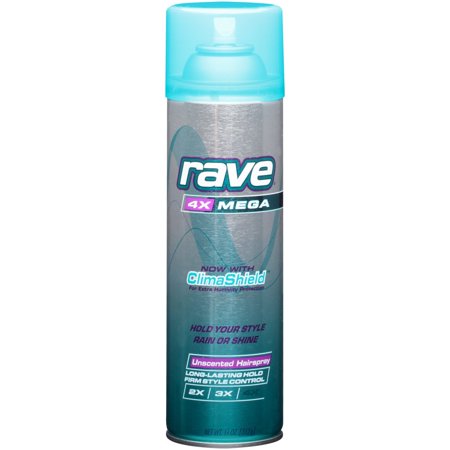 Rave Hair Spray 4X Mega 3CT