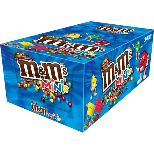 M&M Milk Chocolate Minis KS 24 Count