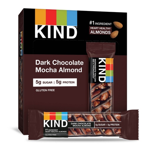 KIND Bars Dark Chocolate Mocha Almond 12 Bars