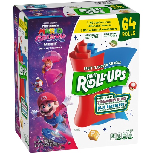 Fruit Roll-Ups Fruit Variety 64 Pk