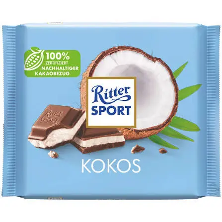 Ritter Sport Kokos (Coconut) 12Ct