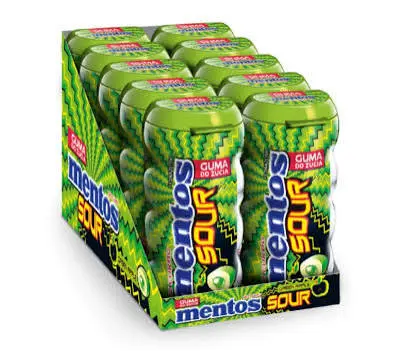 Mentos Gum Sour Apple 10CT 
