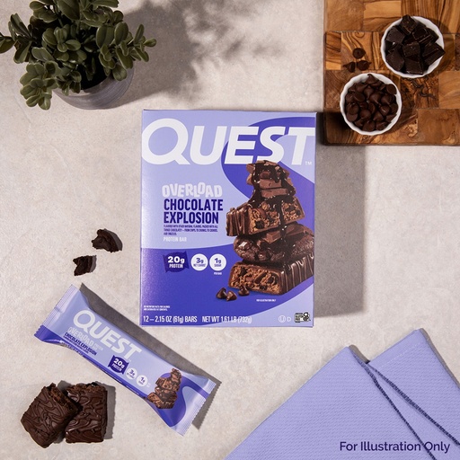 Quest Overload Chocolate Explosion - 12ct