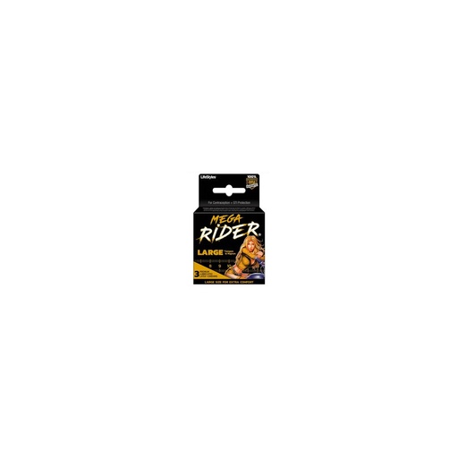 Mega Rider Condoms - 3 Pack
