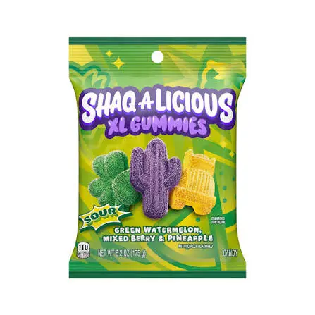 Shaq A Licious XL Gummies Sour 6.2OZ