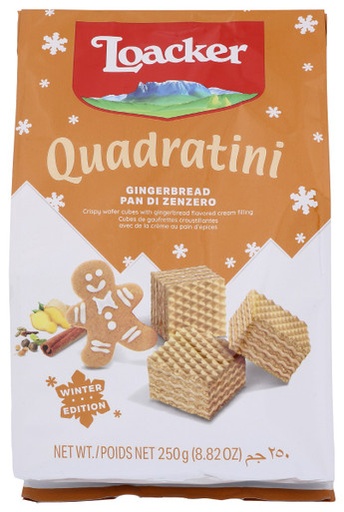 Loacker Quadratini Ginger BIG 8.82OZ