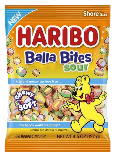 Haribo Bella Sour Bites 12CT 4.5 OZ