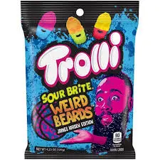 Trolli Sour Brite Weird Beards 12CT