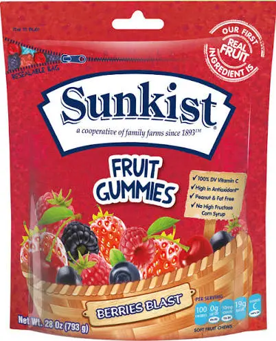 Sunkist Fruit Gummies 24CT