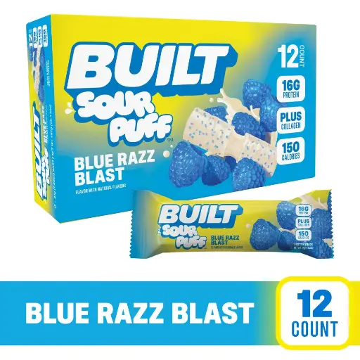 Built Puff Sour BlueRas 12CT