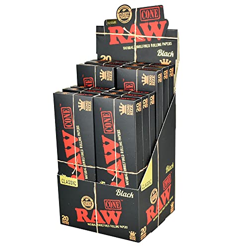 RAW Black Cones 20pk / King Size