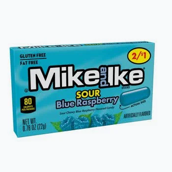 Mike and Ike Sour Blue 2/1$