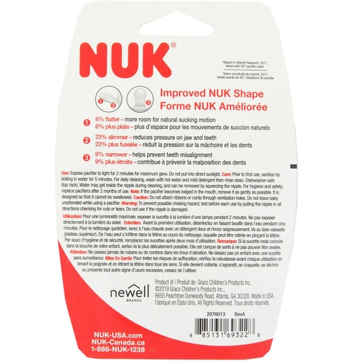 Pacifier Nuk 4CT (3 In Each)