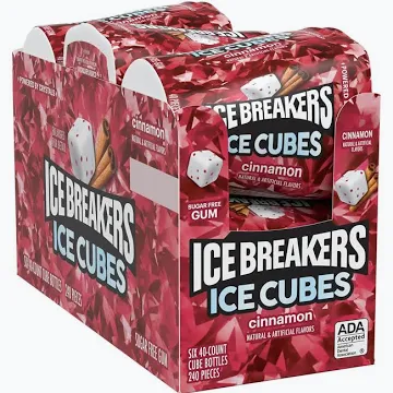 Ice Breaker Cubes Cinnamon 6 Count